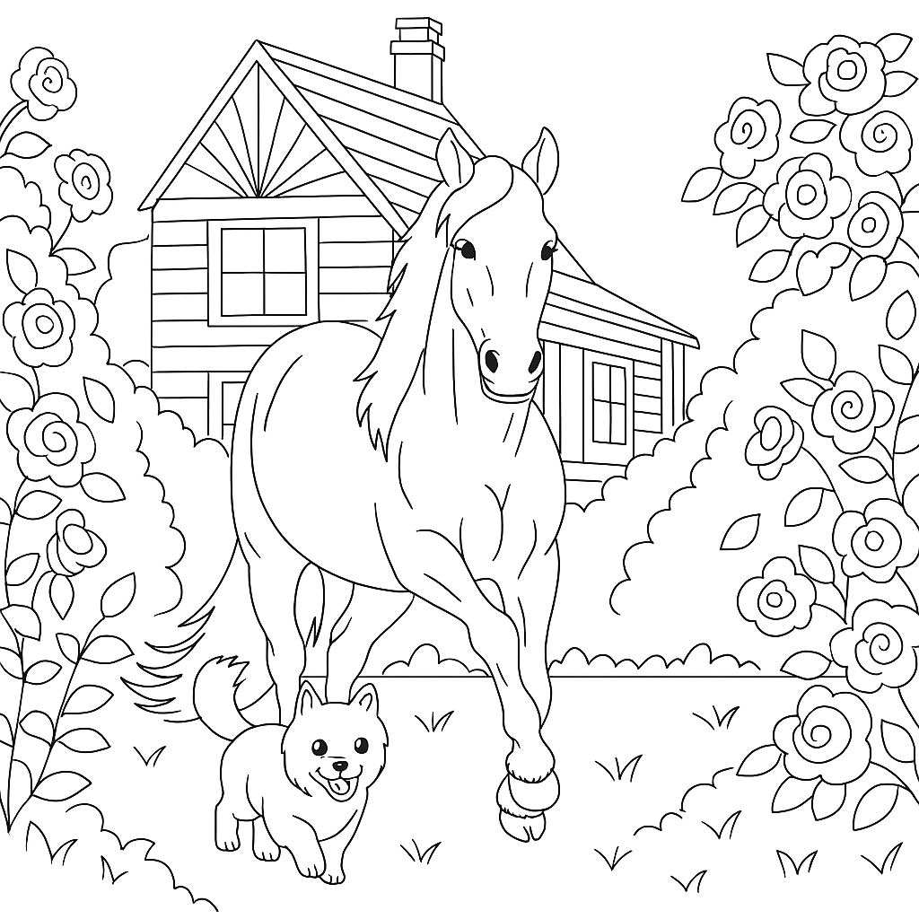 70 coloring pages of horse - lightofcolors