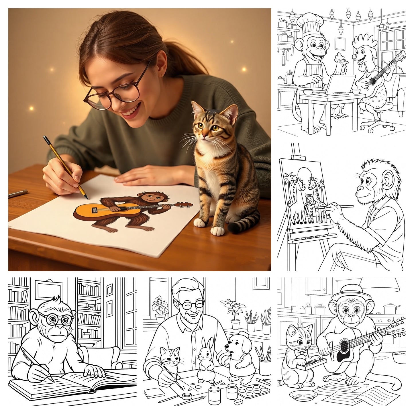 66 coloring Creativity pages - lightofcolors