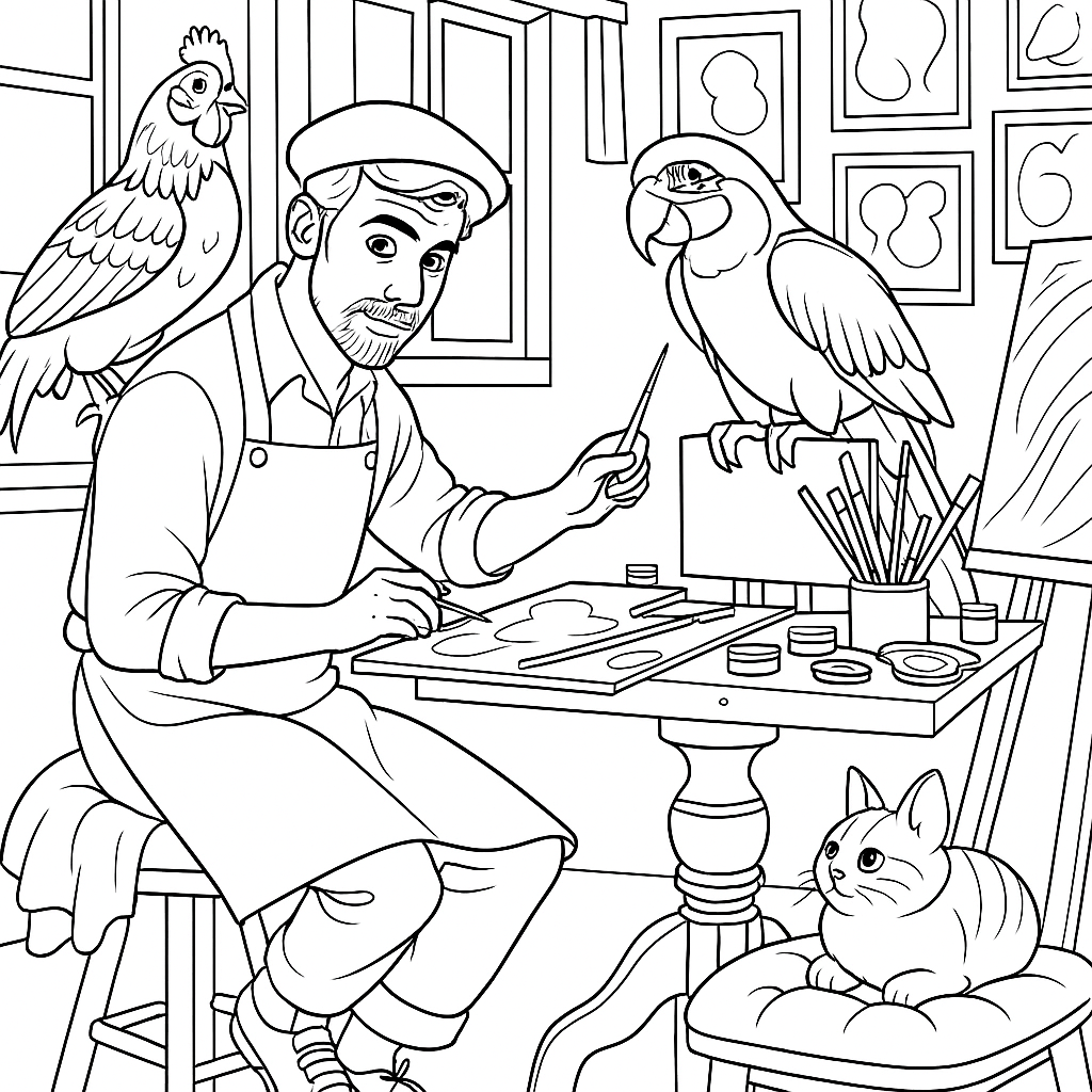 66 coloring Creativity pages - lightofcolors