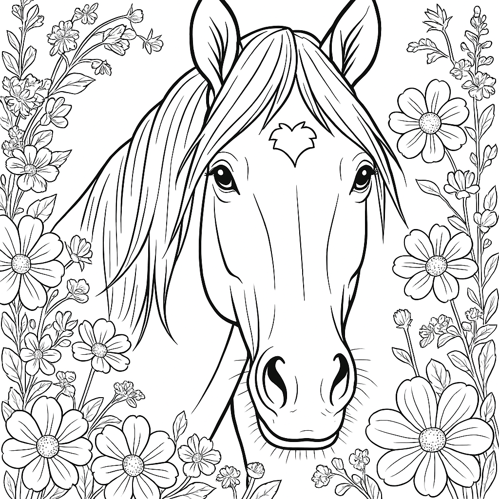 70 coloring pages of horse - lightofcolors