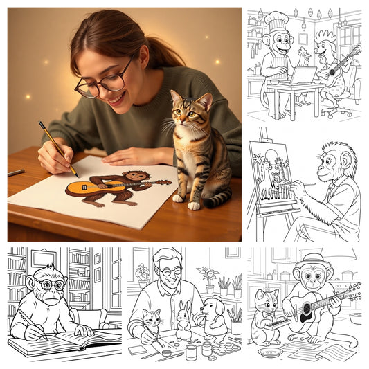 66 coloring Creativity pages  - lightofcolors